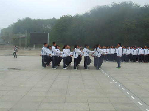 外国语学院举行2012级新生广播操比赛